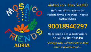 Nella tua dichiarazione dei redditi, firma e inserisci il nostro codice fiscale 90018940297